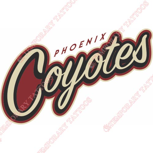 Phoenix Coyotes Customize Temporary Tattoos Stickers NO.288